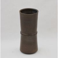 杵形寸筒 濃茶色