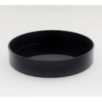 プラスチック丸水盤 黒